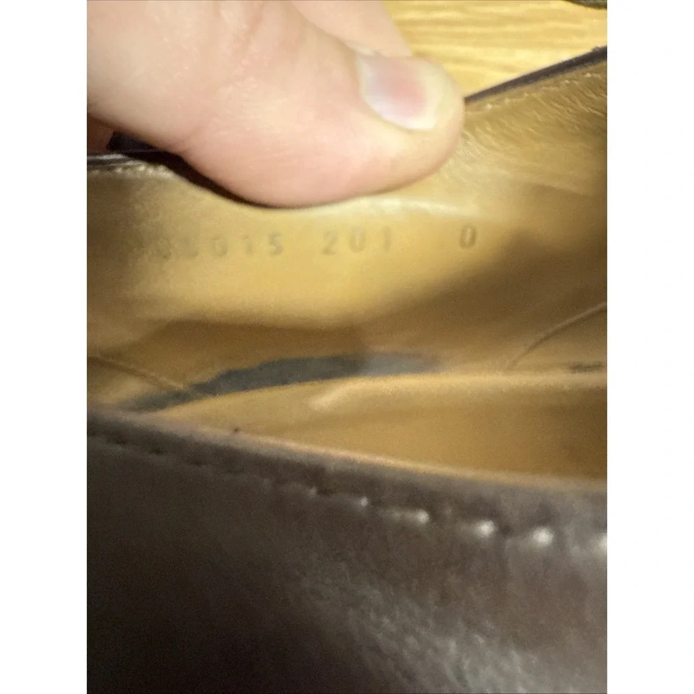 Hugo Boss Men's Size 10 Dark Brown‎ Leather Oxford Dress Shoe Made In Italy